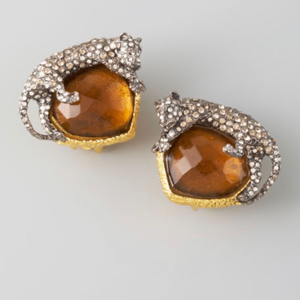 Alexis Bittar panther earings